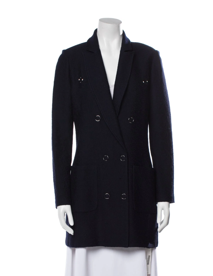 budget friendly wardrobe tips, st. johns pea coat on consignment in black