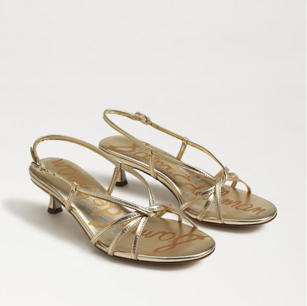 9 French girl shoes for spring, the gold strappy sandal