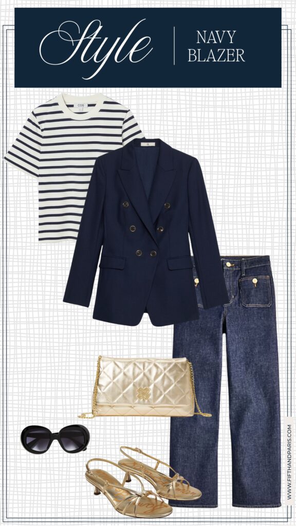 7 ways to style a navy blazer