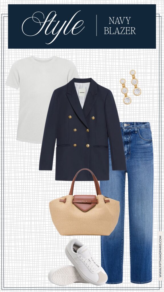 7 ways to style a navy blazer 