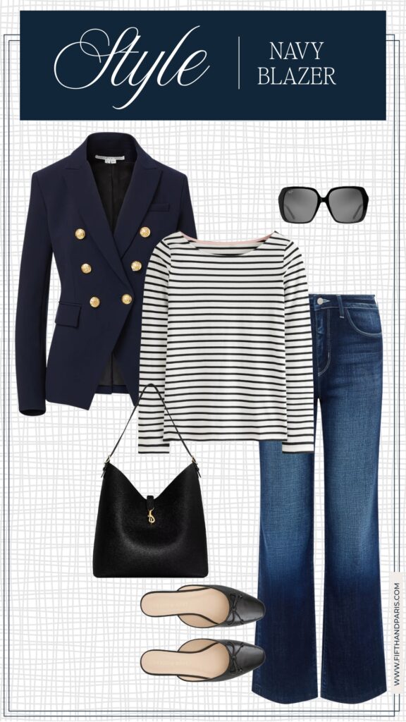 7 ways to style a navy blazer