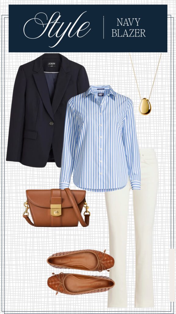 7 ways to style a navy blazer