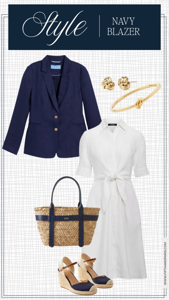 7 ways to style a navy blazer