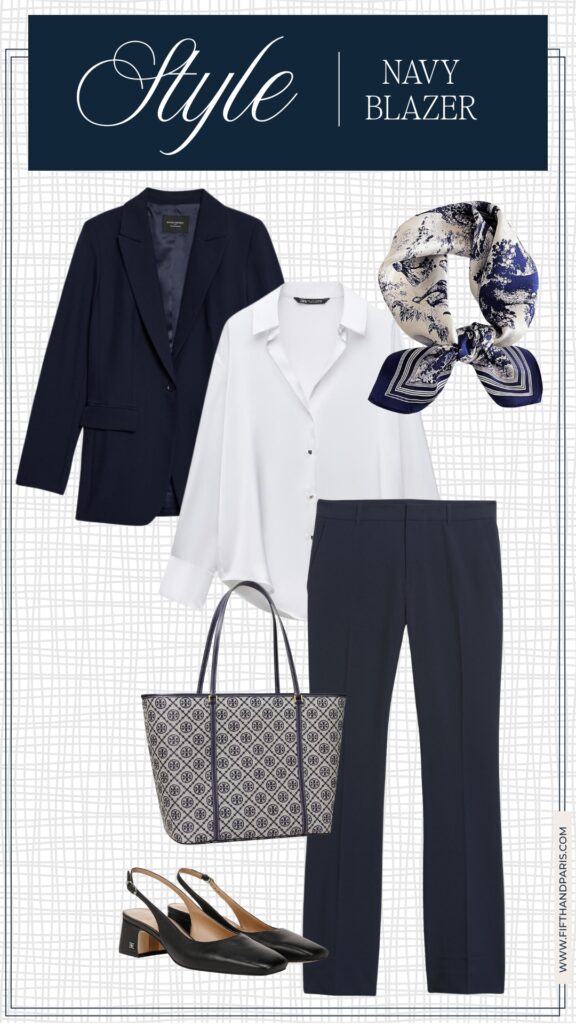 7 ways to style a navy blazer