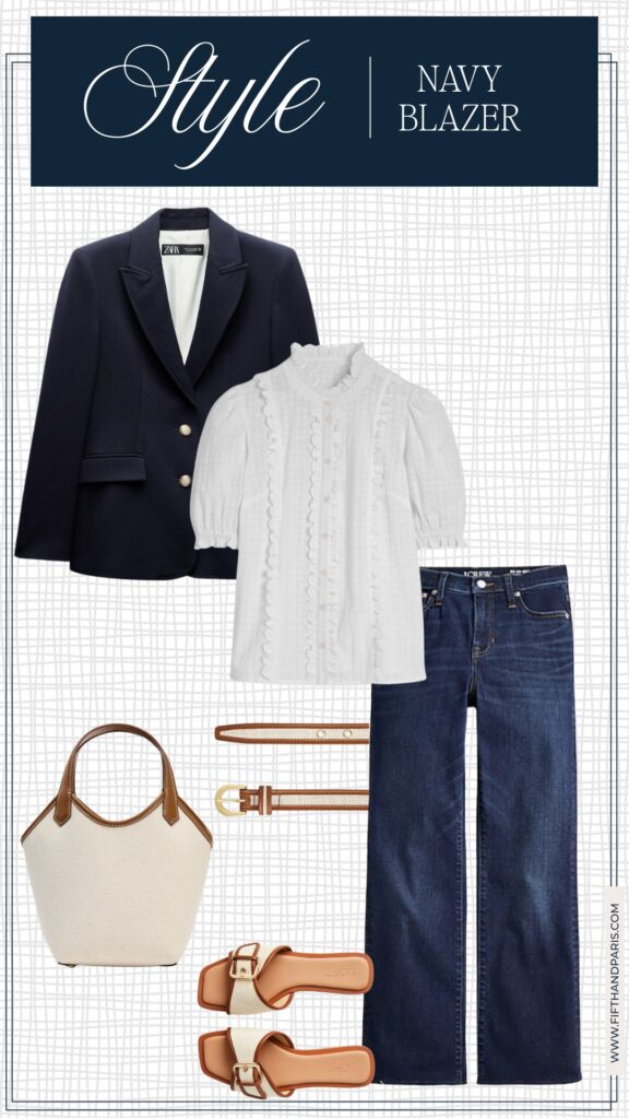 7 ways to style a navy blazer