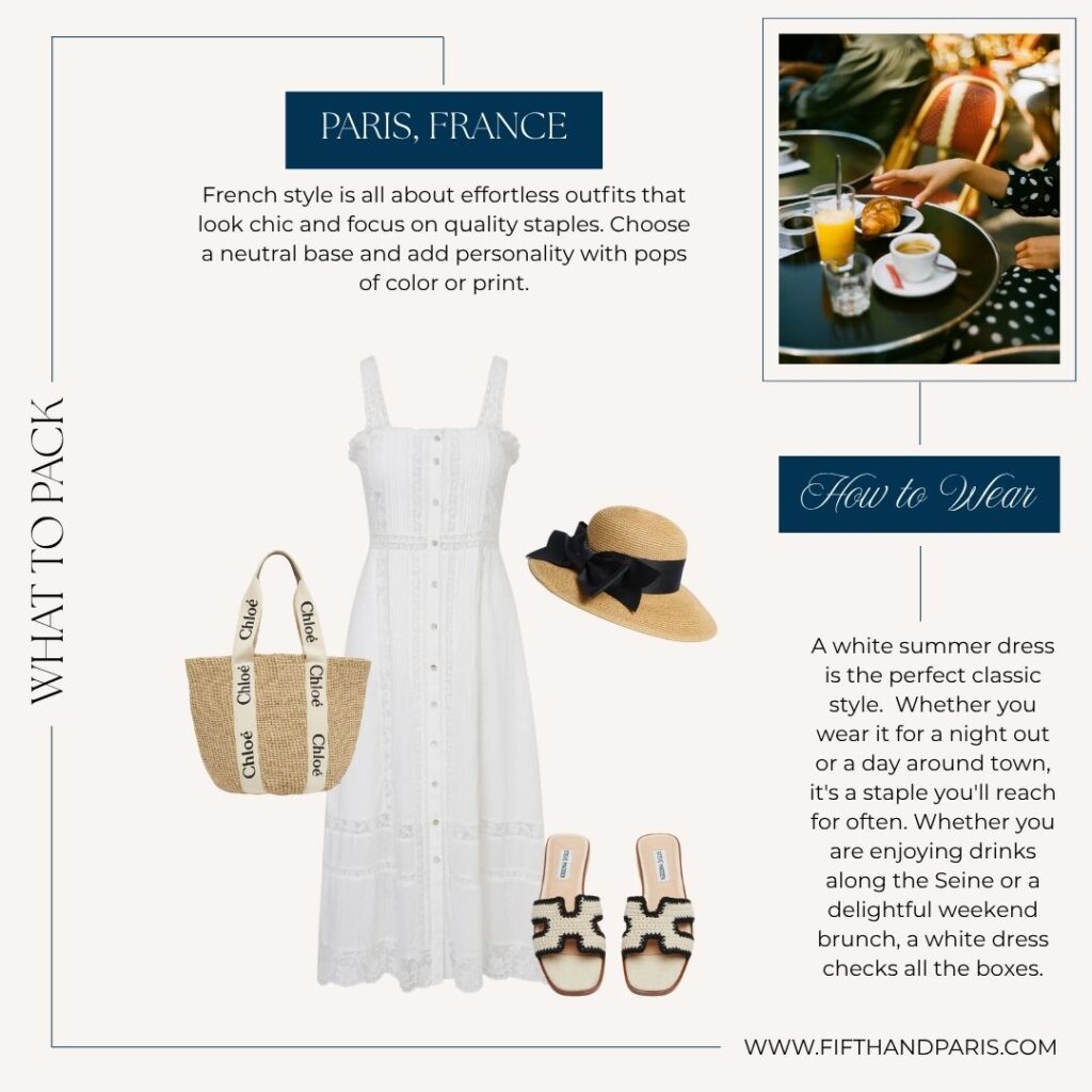5 | Fifth and Paris Chic linen jumpsuit and sunglasses on Paris sidewalk in summer – Fifth & Paris style guide