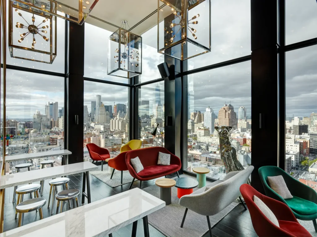 Best nyc hotels under 500, rooftop bar citizenm bowery