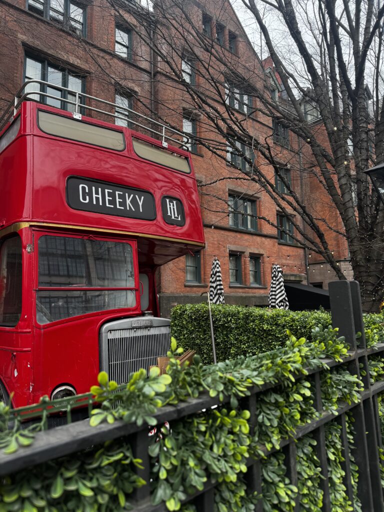 best nyc hotels under 500, miss daisy the high line hotel, london double decker bus